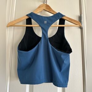 Sweaty Betty Blue Racerback Sports Bra
